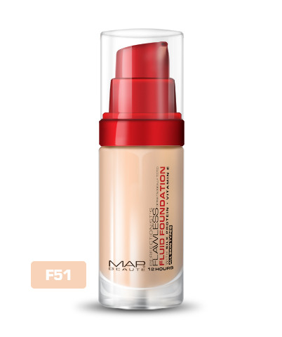کرم پودر شیشهای مپ بوته مدل Flawless