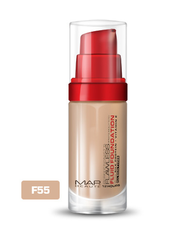 کرم پودر شیشهای مپ بوته مدل Flawless