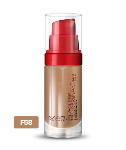 کرم پودر شیشهای مپ بوته مدل Flawless