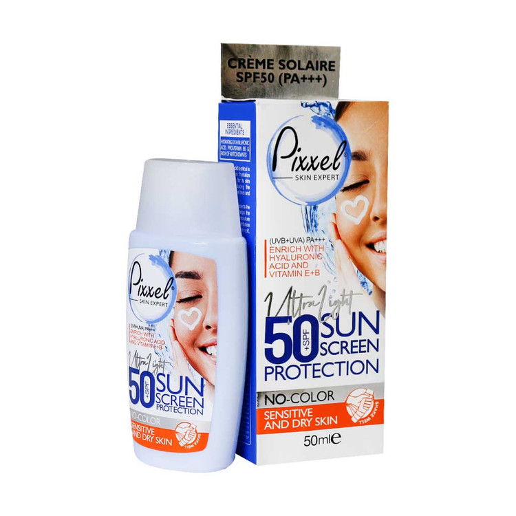 کرم ضد آفتاب پیکسل +SPF50 پوست خشک تا نرمال و حساس