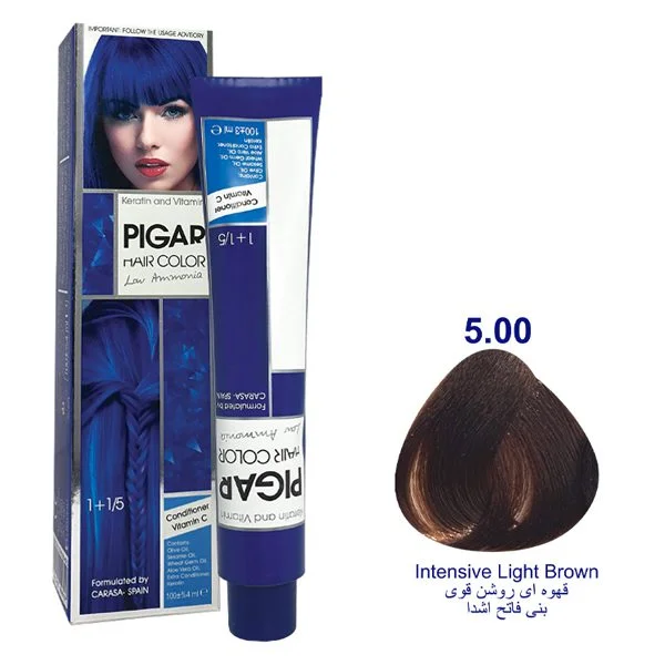 رنگ مو پیگارقهوه ای روشن قوی 5.00 pigar