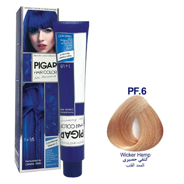 رنگ مو پیگار کنفی حصیری شماره Pigar PF.6