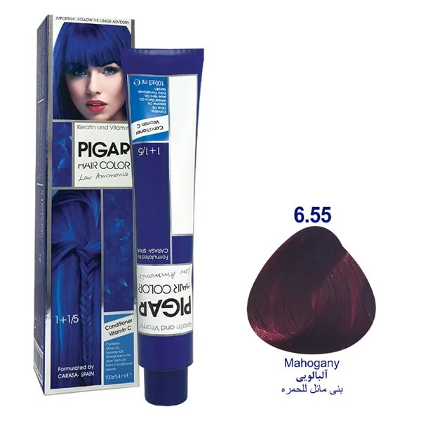 رنگ مو پیگار آلبالویی شماره 6.55 Pigar