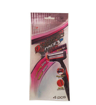 خود تراش 3 لبه زنانه دورکو مدل PACE 3 PLUS ( بسته 4 عددی )