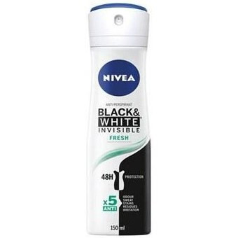 اسپری بدن 48 ساعته BLACK & WHITE INVISIBLE FRESH زنانه نیوآ