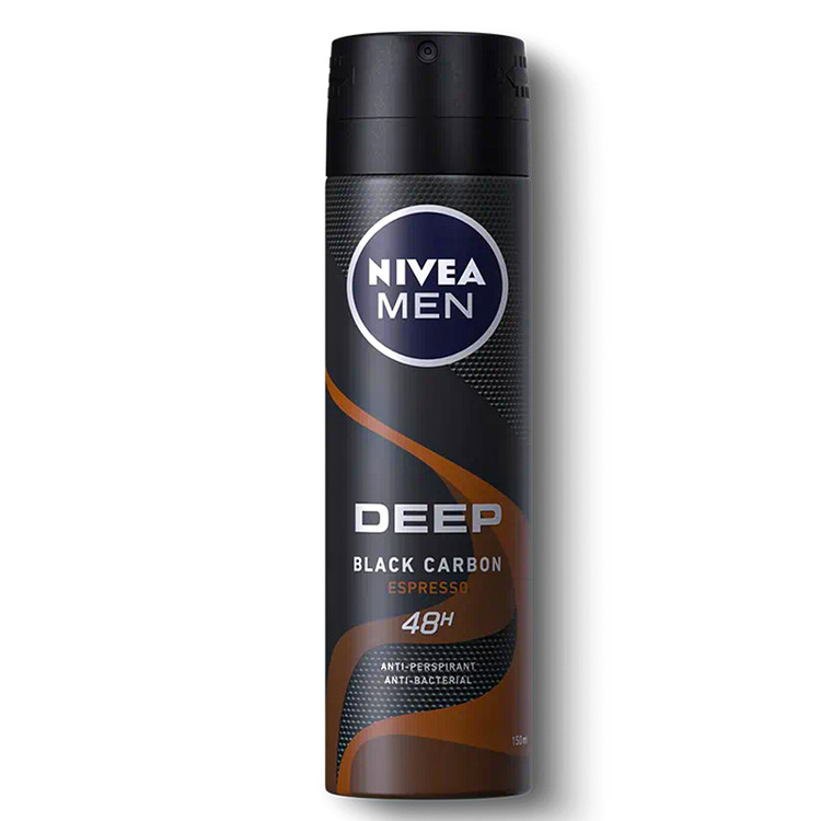 اسپری بدن 48 ساعته DEEP BLACK CARBON ESPRESSO مردانه نیوآ