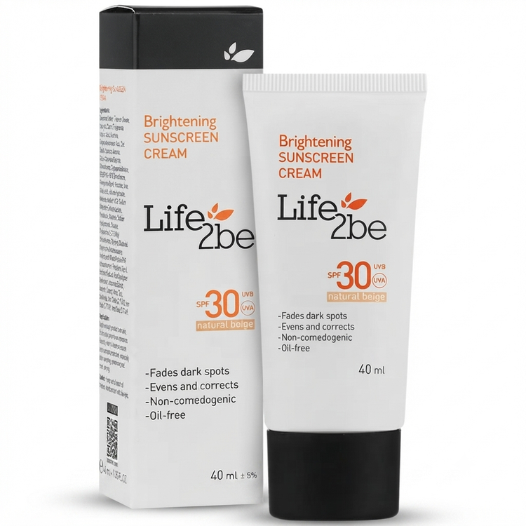 کرم ضدآفتاب ضد لک و روشنکننده لایف توبی Life 2be (SPF30)