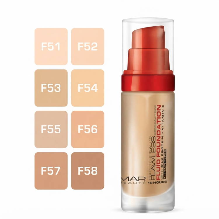 کرم پودر شیشهای مپ بوته مدل Flawless
