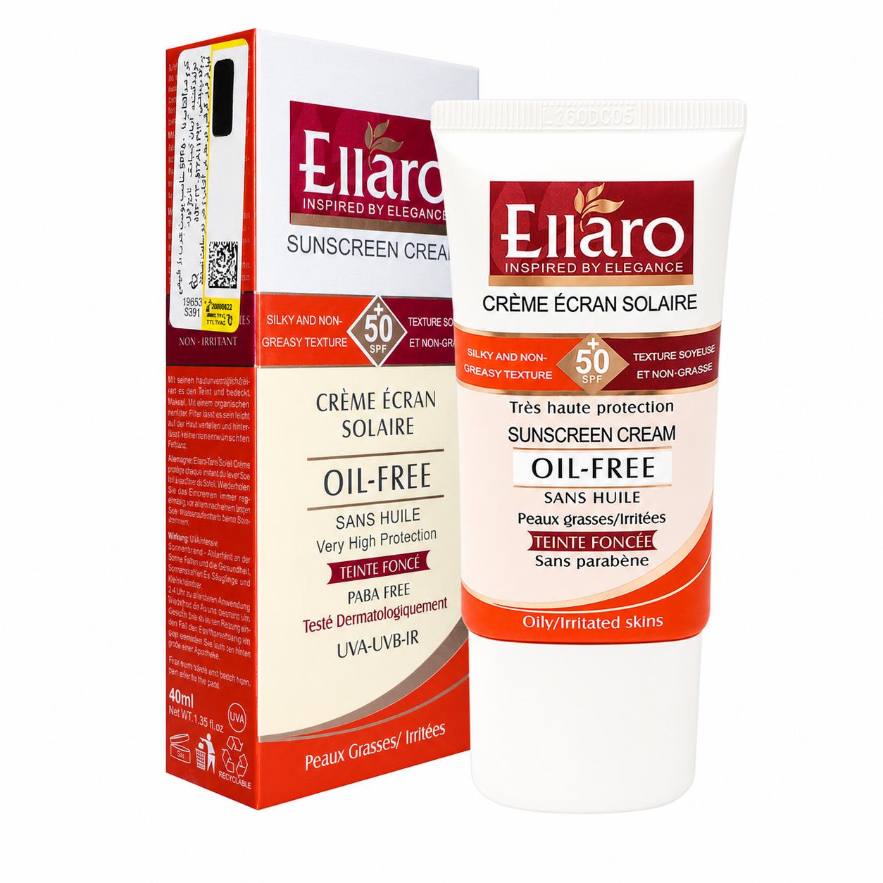 کرم ضد آفتاب فاقد چربی الارو SPF50+