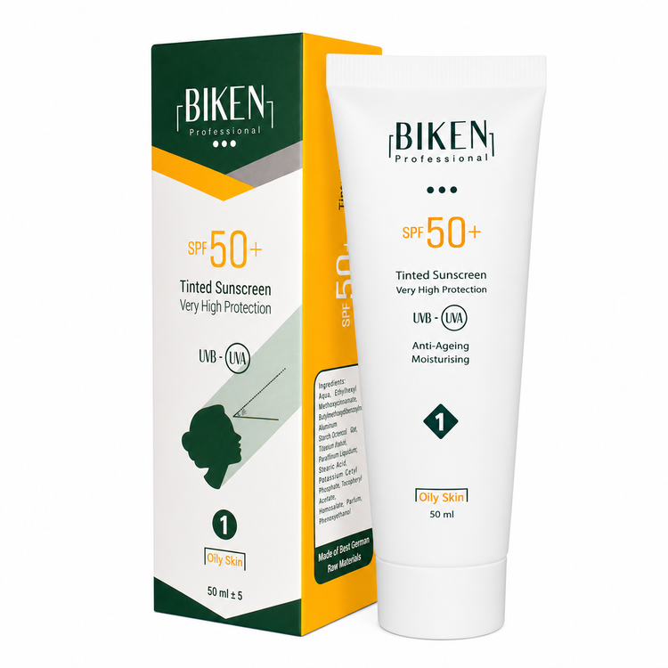کرم ضد آفتاب رنگی بیکن مناسب پوست چرب SPF50+